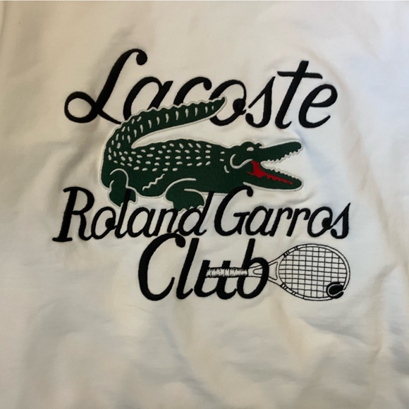 NWT Lacoste Roland Garros Sport Hoodie, Size Small, 100% Cotton - Picture 3 of 11